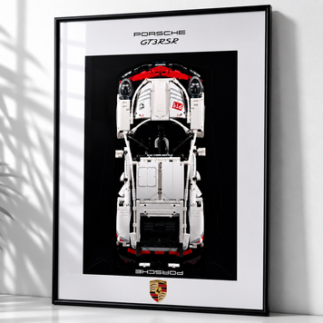 Конструктор Porsche 911 RSR + рамка для настінного кріплення 6001 фото