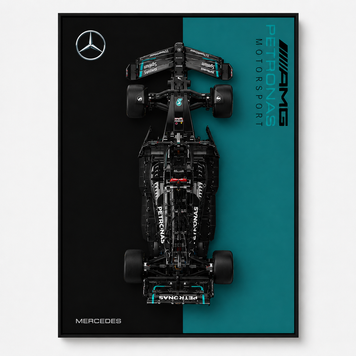 Конструктор Mercedes-AMG F1 W14 + рамка для настінного кріплення 6002 фото