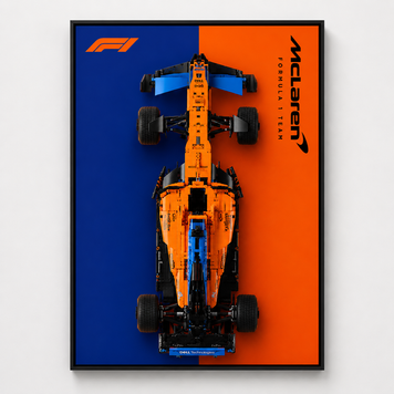 Конструктор McLaren F1 + рамка для настінного кріплення 6003 фото