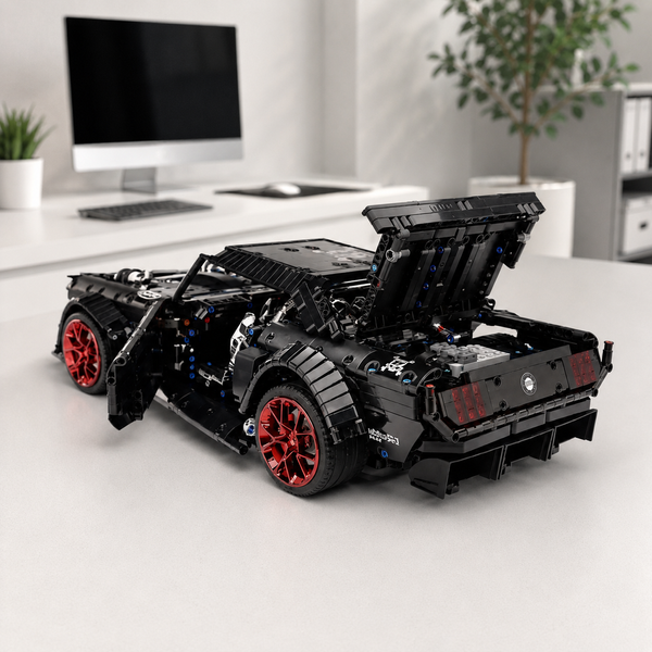 Конструктор Ford Mustang Hoonicorn (Black Edition) 1018 фото